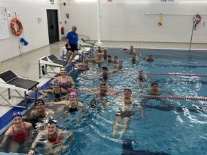 Spencer Swim Team Swimmers in the pool