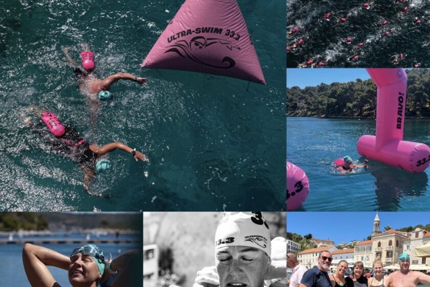 Open Water Swimmers competing