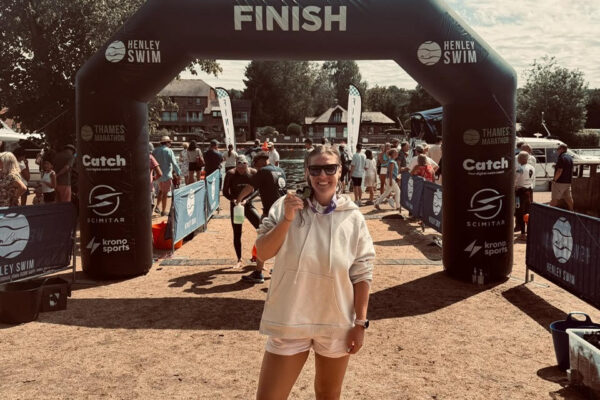 medalist at Thames Marathon